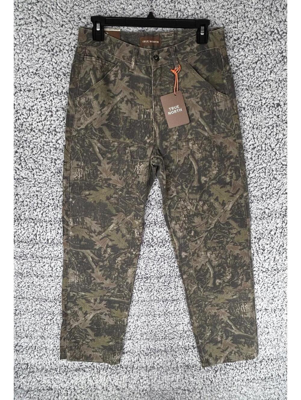 True North Camo Carpenter Pants Mens 30x32 Loose Fit Hunting NWT